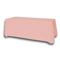 8' Blank Solid Color Polyester Table Throw - Coral